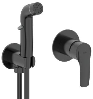 Гигиенический душ со смесителем IDDIS Ray чёрный RAYBLR2i08